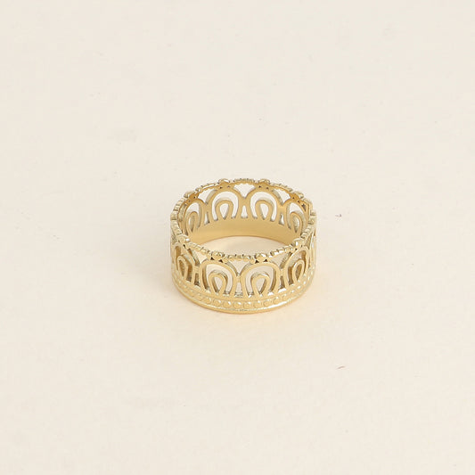 Bague - motifs graphiques ajourés