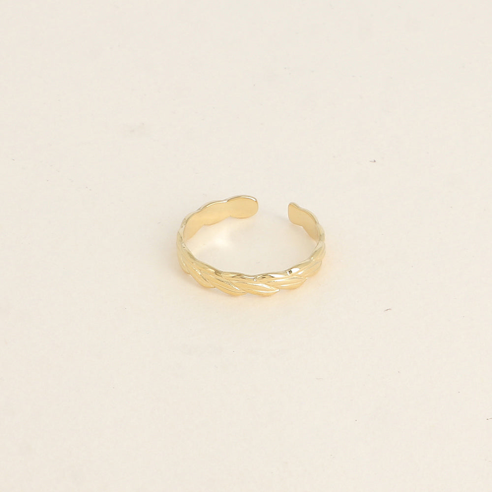 Bague - anneau effet tressé