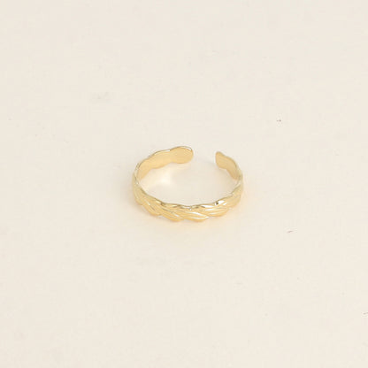 Bague - anneau effet tressé