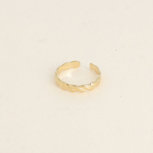 Bague - anneau effet tressé