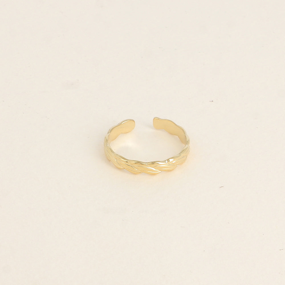 Bague - anneau effet tressé
