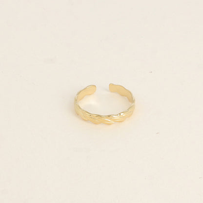 Bague - anneau effet tressé
