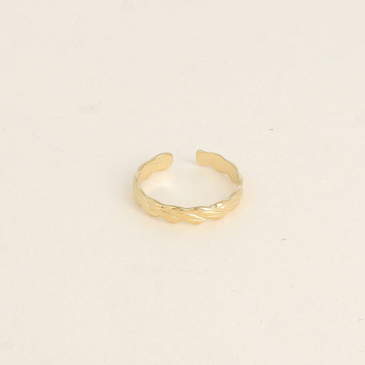 Bague - anneau effet tressé