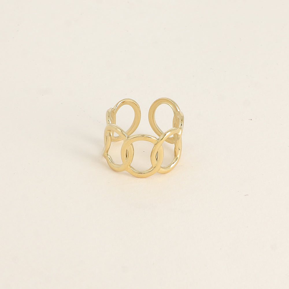 Bague - formes ovales ajourées