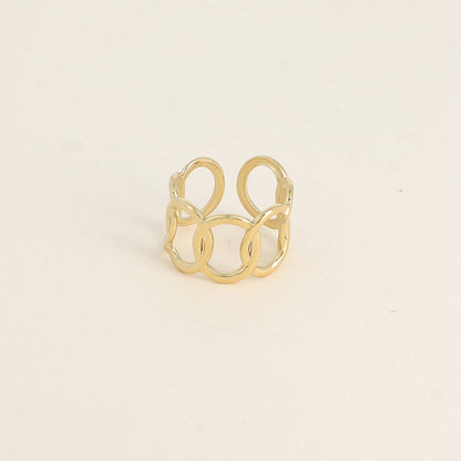 Bague - formes ovales ajourées