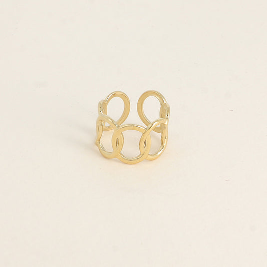 Bague - formes ovales ajourées