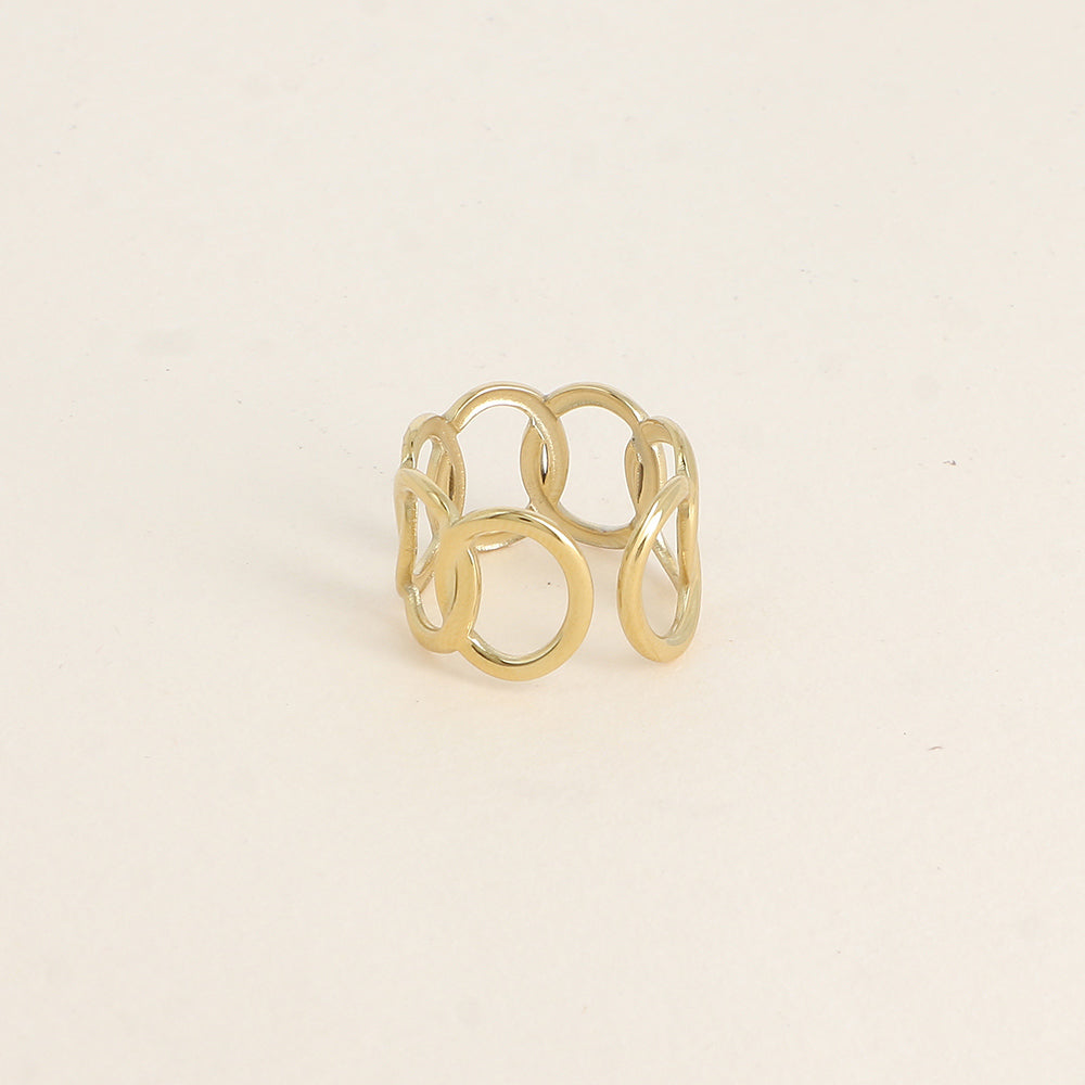Bague - formes ovales ajourées