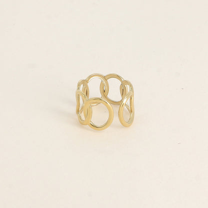 Bague - formes ovales ajourées