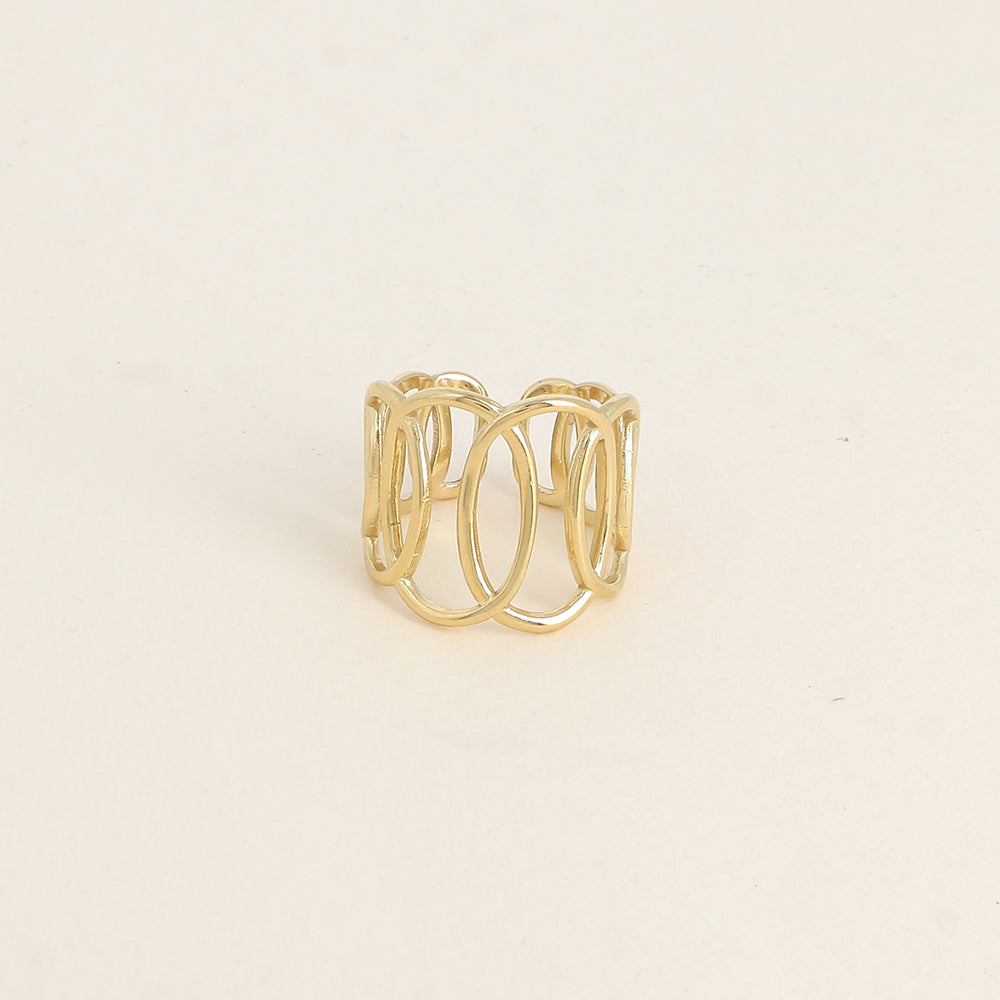 Bague - formes ovales ajourées