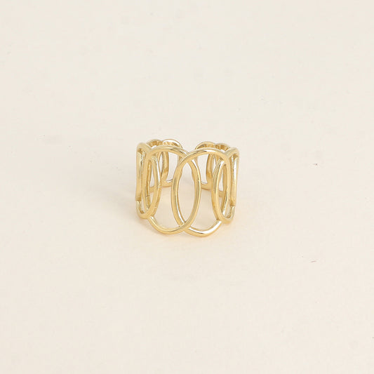 Bague - formes ovales ajourées