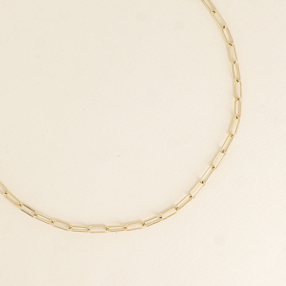Collier - maillons ovales 41+7 cm - Epaisseur de la maille: 4 mm