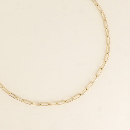 Collier - maillons ovales 41+7 cm - Epaisseur de la maille: 4 mm