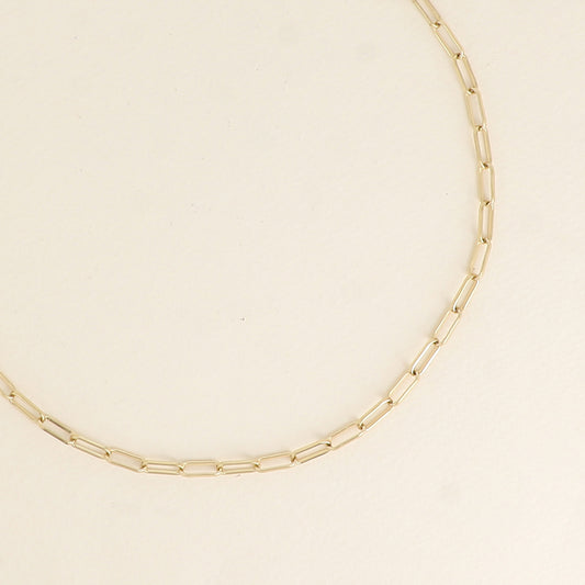 Collier - maillons ovales 41+7 cm - Epaisseur de la maille: 4 mm