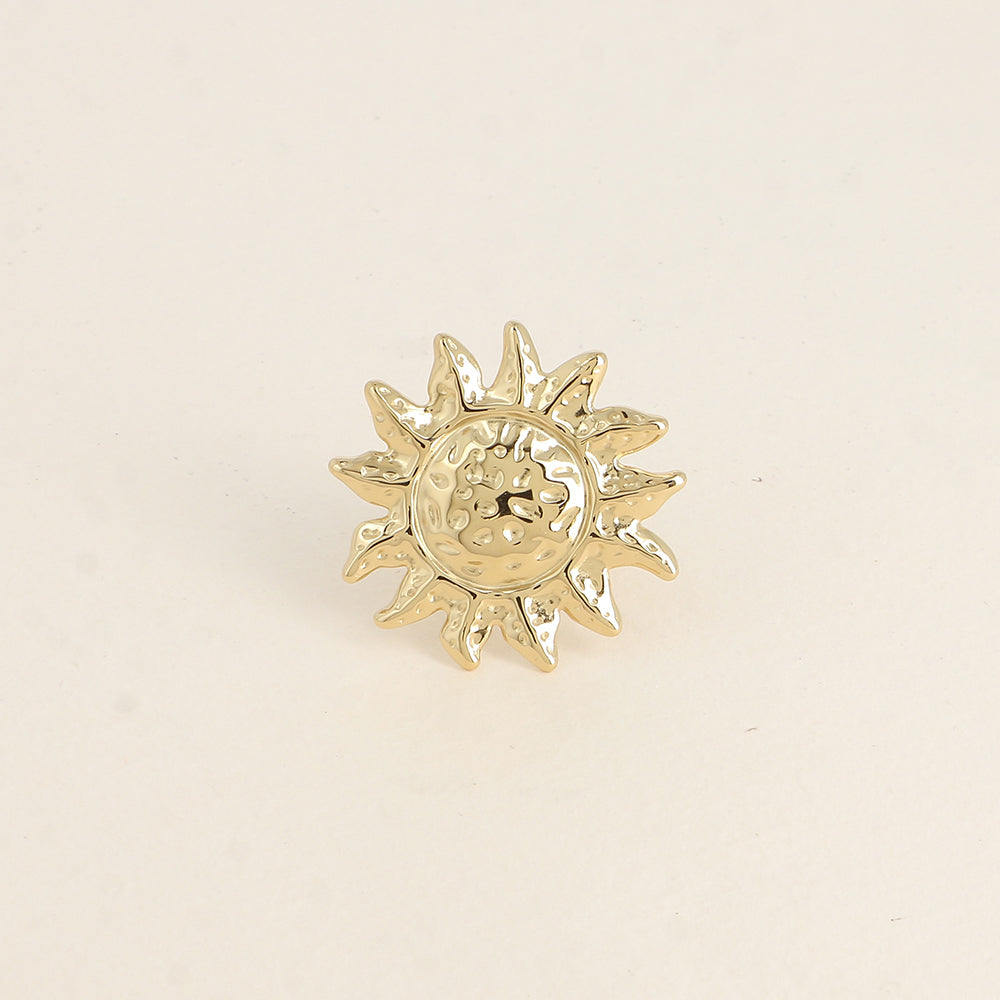 Bague - grand soleil texturé