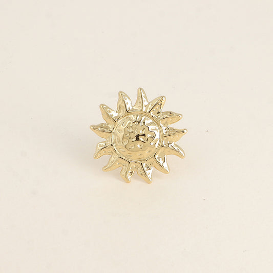 Bague - grand soleil texturé