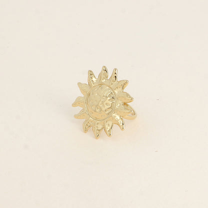 Bague - grand soleil texturé