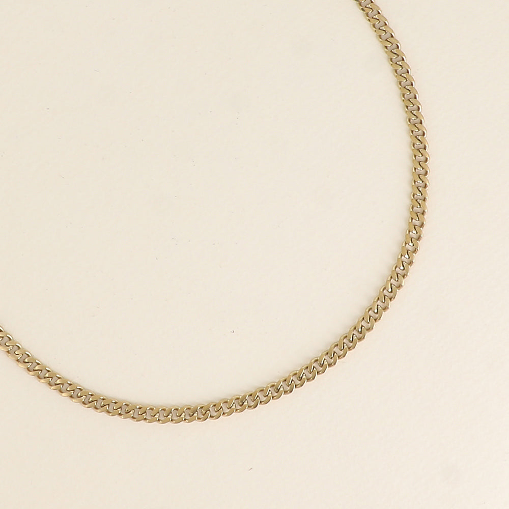 Collier - maille gourmette 38+7 cm