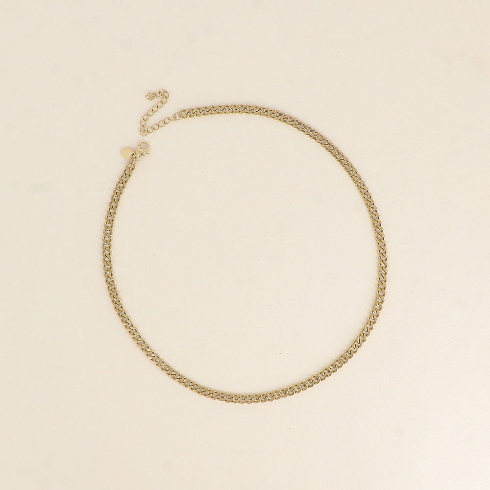 Collier - maille gourmette 38+7 cm