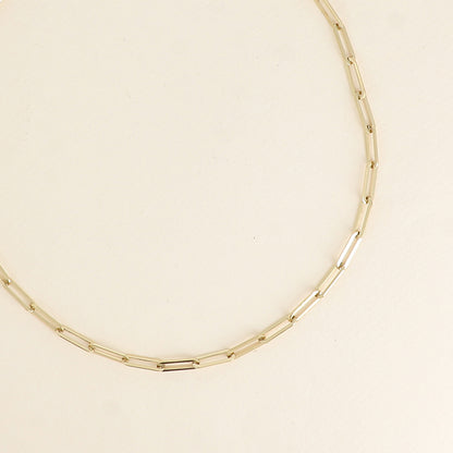 Collier - maille avec anneaux ovales 41+7 cm