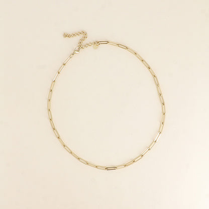 Collier - maille avec anneaux ovales 41+7 cm