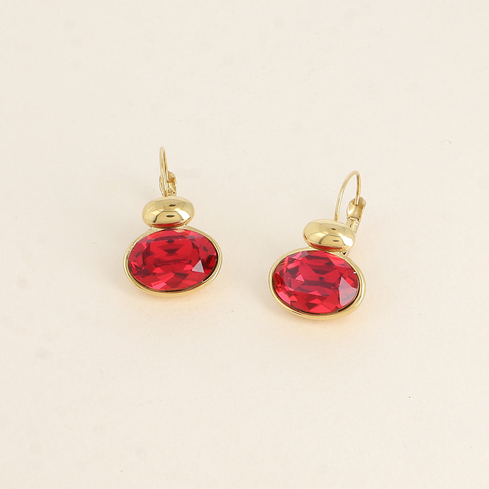 Boucles dorées - ornées de cristaux de Swarovski® - Scarlet