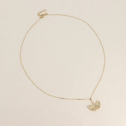 Collier - pendentif ginko 55+5 cm