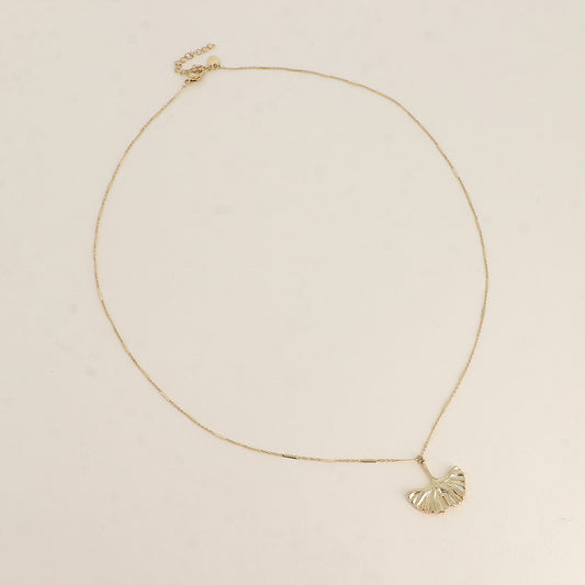 Collier - pendentif ginko 55+5 cm