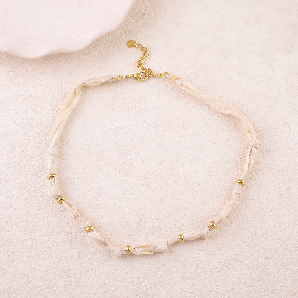 Collier sur ruban Liberty (39+5CM)