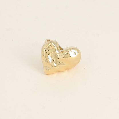 Bague - cœur martelé