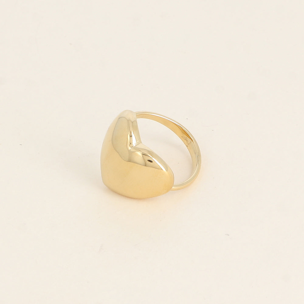 Bague - cœur lisse