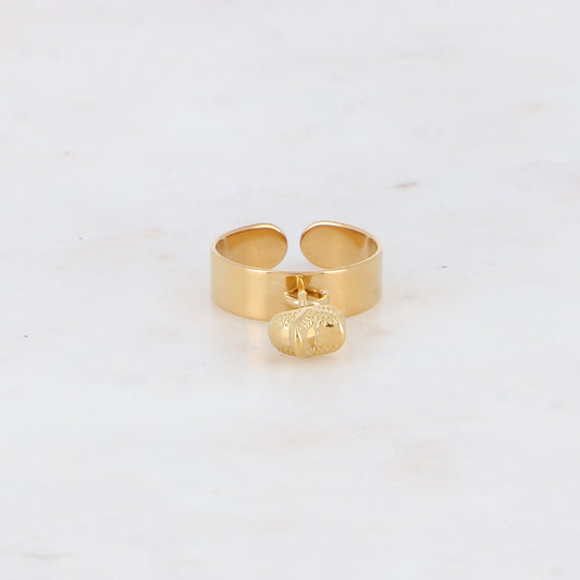 Bague avec pendentif forme étoile de mer