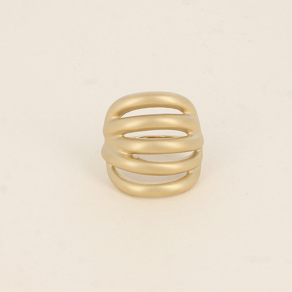 Bague - effet mat et formes ajourées