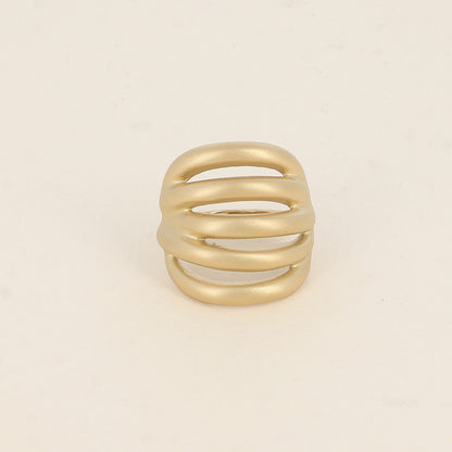 Bague - effet mat et formes ajourées