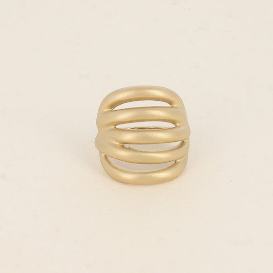 Bague - effet mat et formes ajourées
