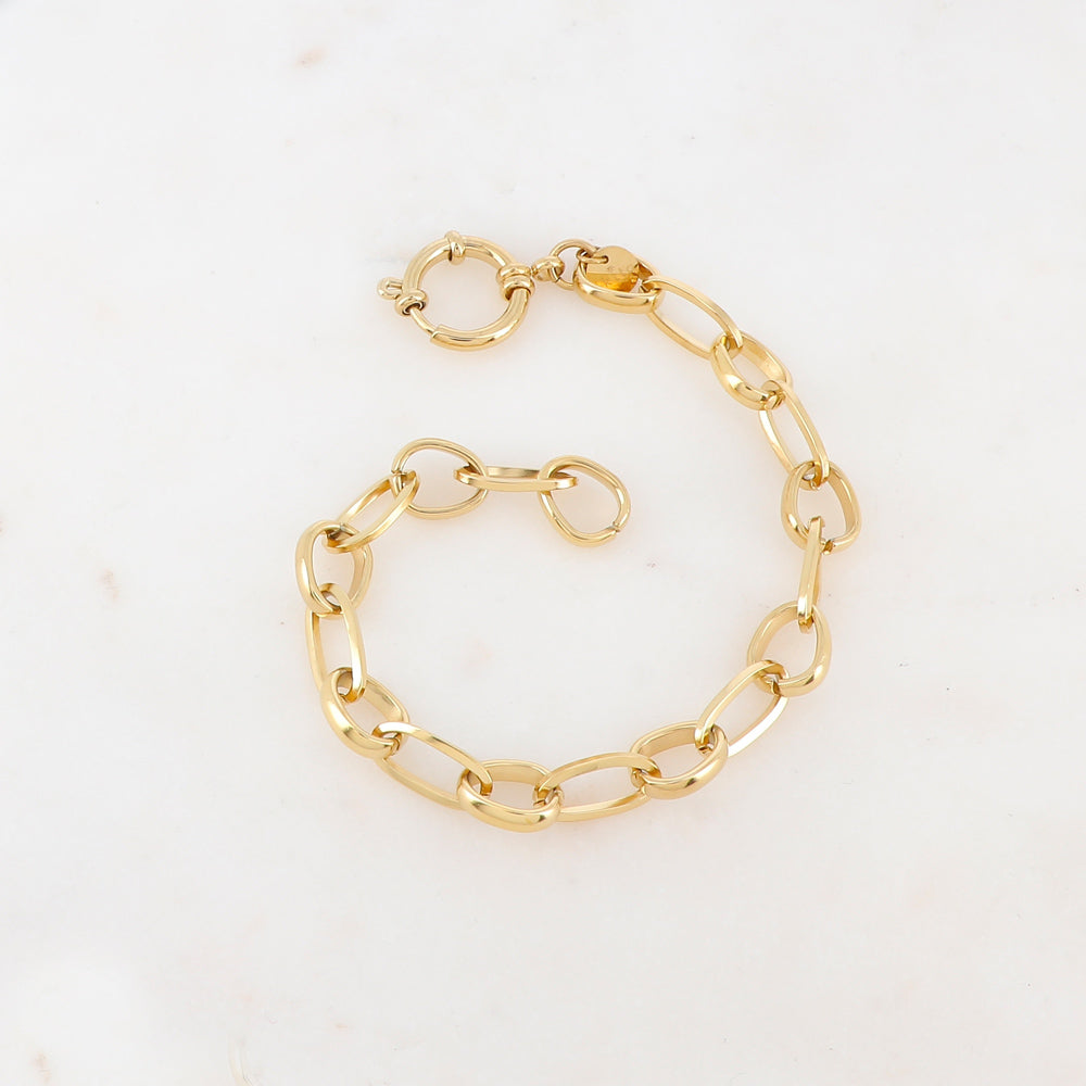 Bracelet en maille Jaseron ovale