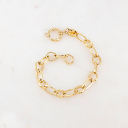 Bracelet en maille Jaseron ovale