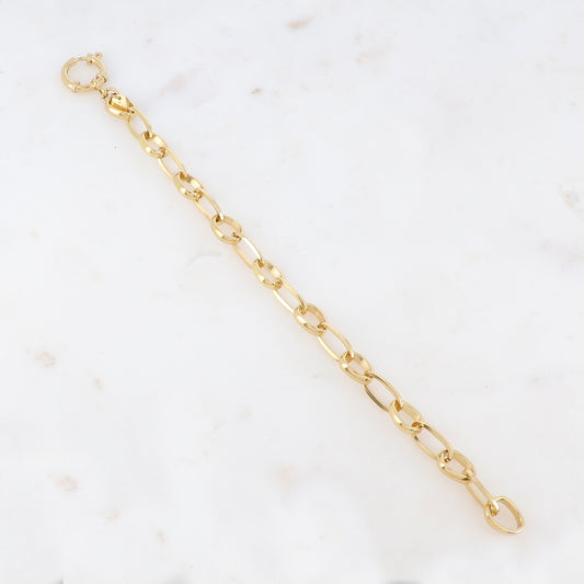 Bracelet en maille Jaseron ovale