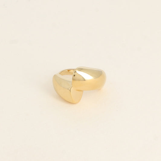 Bague - formes bombées et décalées