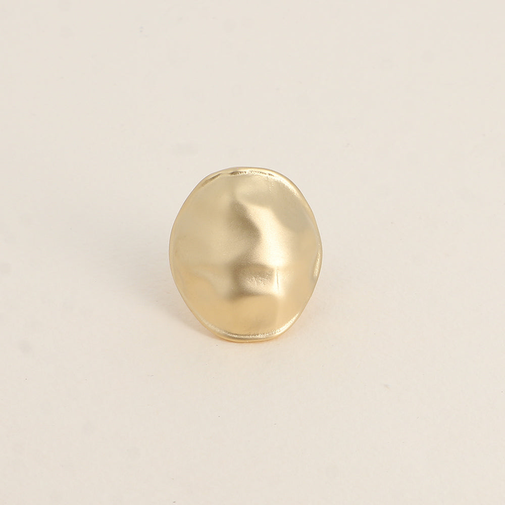 Bague - forme bombée martelée et mat