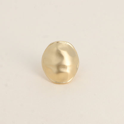 Bague - forme bombée martelée et mat