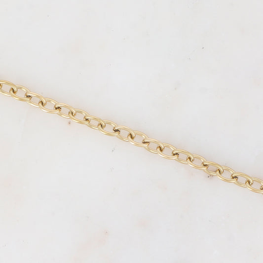 Bracelet - maillons ovales (Epaisseur de la maille : 5 mm)