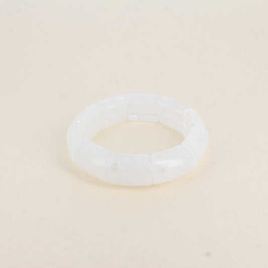 Bracelet élastique - pièces en résine colorée 18mm d' épaisseur