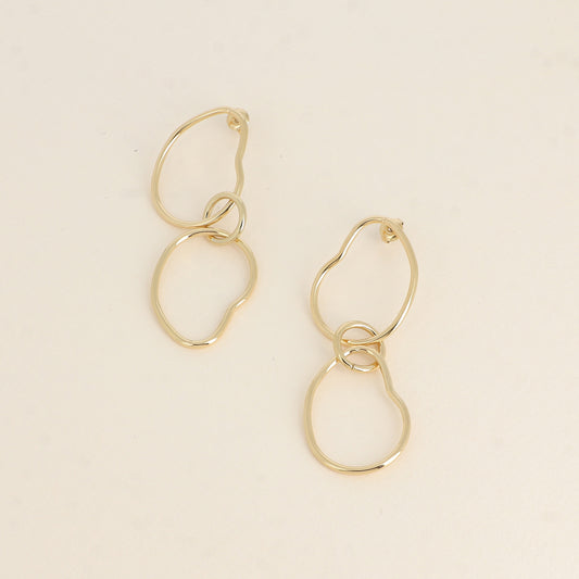 Boucles pendantes - 3 pièces ajourées 25 x 74 mm