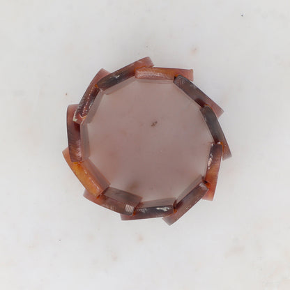 Manchette élastique en corne Dimension relative (intérieure du jonc): 5,5 x 5,5 cm Hauteur du jonc : 5,4 cm