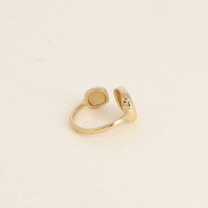 Bague ouverte - formes arrondies