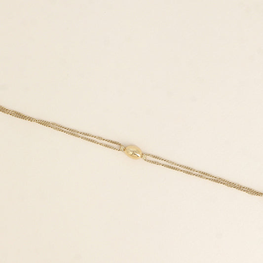 Bracelet - petit ovale bombé (16+3 cm)