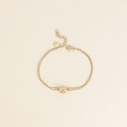 Bracelet - petit haricot bombé (16+3 cm)