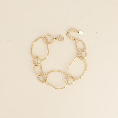 Bracelet - anneaux alternés (19+3 cm)