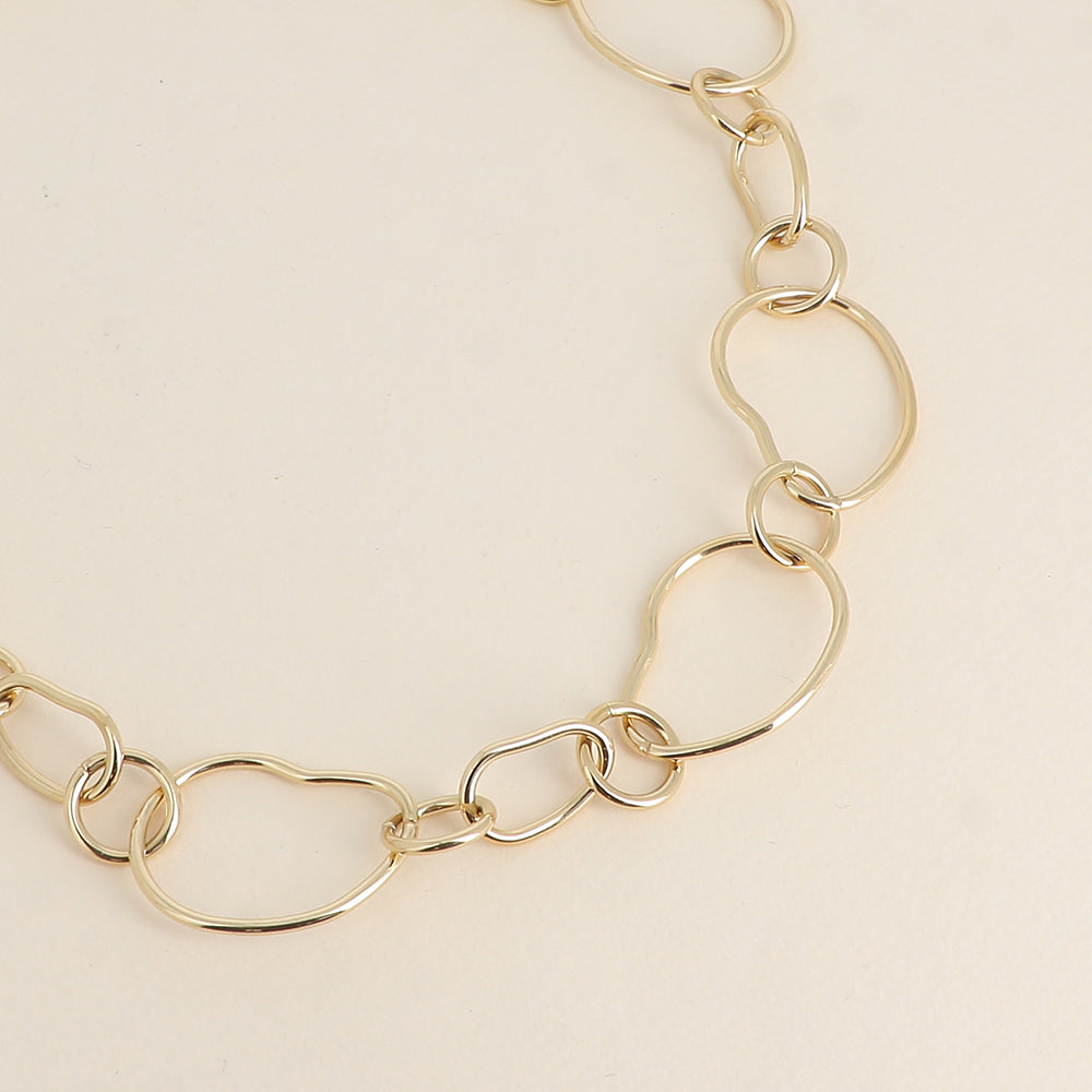 Collier - anneaux alternés 45+5 cm