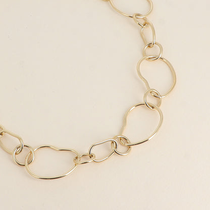 Collier - anneaux alternés 45+5 cm